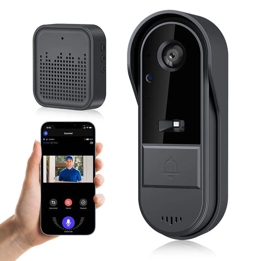 Doorbell  Wireless Video Doorbell WIFI Outdoor Rechargeable Door Bell Camera Security Video Intercom Night Vision