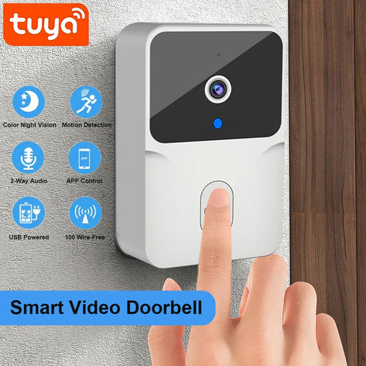 Video Doorbell Wireless HD Camera PIR Motion Detection IR Alarm Security Smart Home Door Bell WiFi Intercom for Home